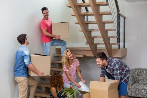 Removal team planning a house move in Barnes