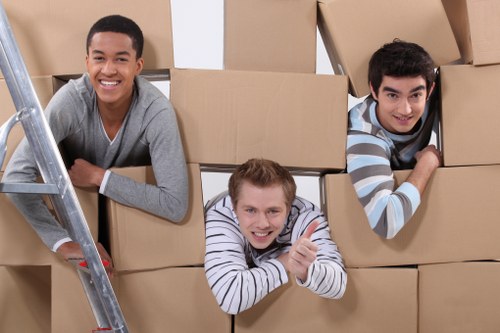 Removal team handling packing and transport for a Barnes property