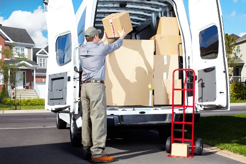 Checklist and packed items prepared for moving day in Barnes