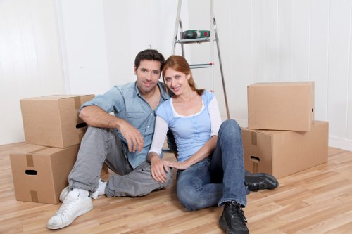 Careful loading of household items for a Barnes relocation