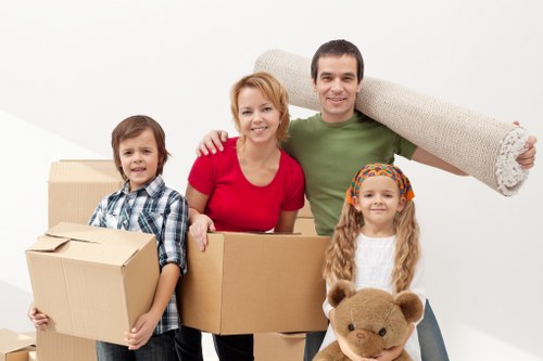 Furniture and boxes loaded into a moving truck in Barnes