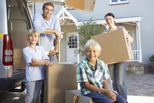 Removals van used for residential and commercial moving in Barnes