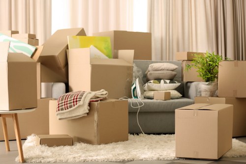 Professional movers navigating a Barnes street with access considerations