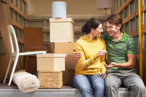 Local moving team planning a house move in Barnes