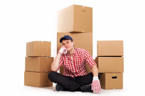 Removal van and moving equipment for Barnes customers